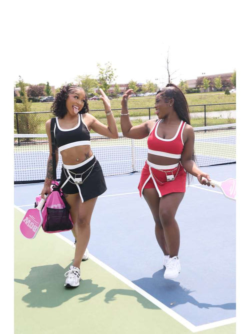 Athleisure Cropped A-line Skort Sets