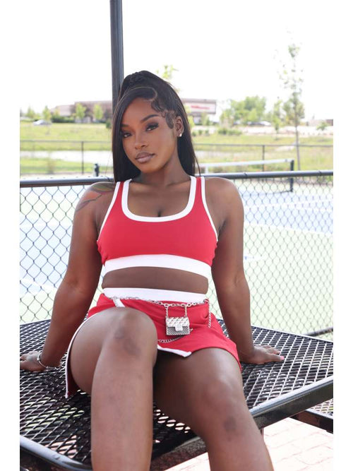 Athleisure Cropped A-line Skort Sets